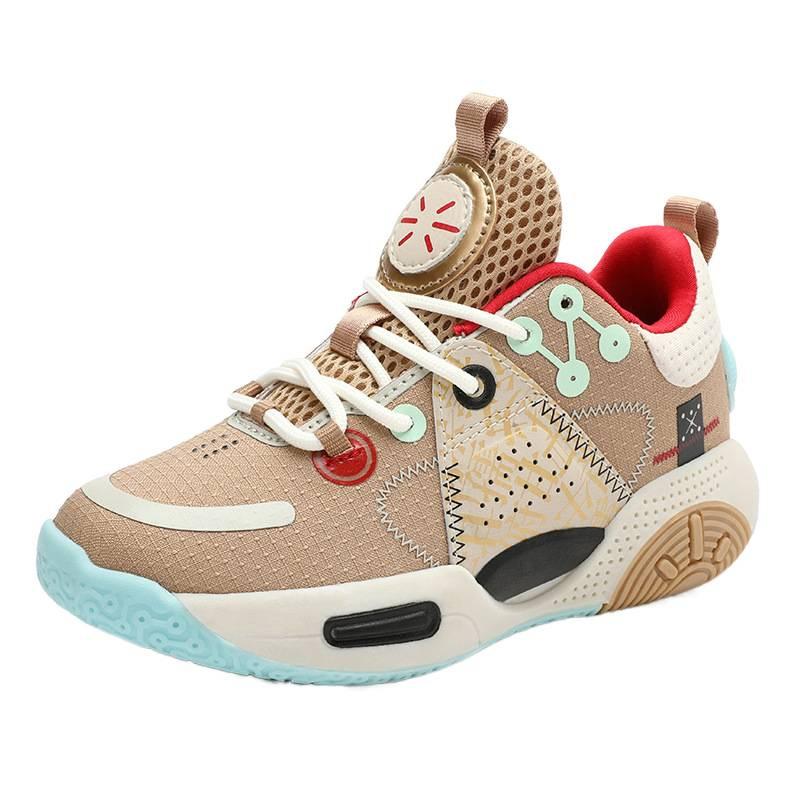 Breathable children's basketball shoes versatile mesh breathable soft sole non-slip waterproof men's and women's sports outdoor sports shoes