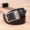 Men's Genuine Leather Belt - Pin Buckle, Business Casual, Trendy Cowhide for All Ages