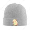 Cute Capybara In Green Leaves Beanie Hats Bonnet Hats Adult Unisex Fashion Kpop Knitting Hat Autumn Design Warm Caps
