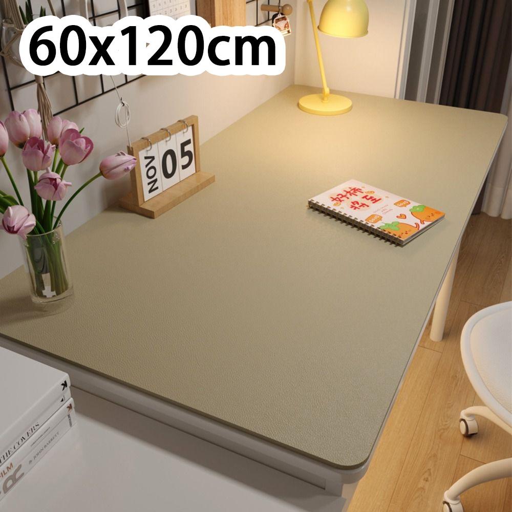 New Protection Eye Student Desk Mat Oil-proof Leather Coffee Table Mat Non-slip Solid Color Computer Desk Mat