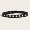 Fashion Belt For Women Pu Leather Star Pattern Casual Waist Accessory For Outdoor Wear
