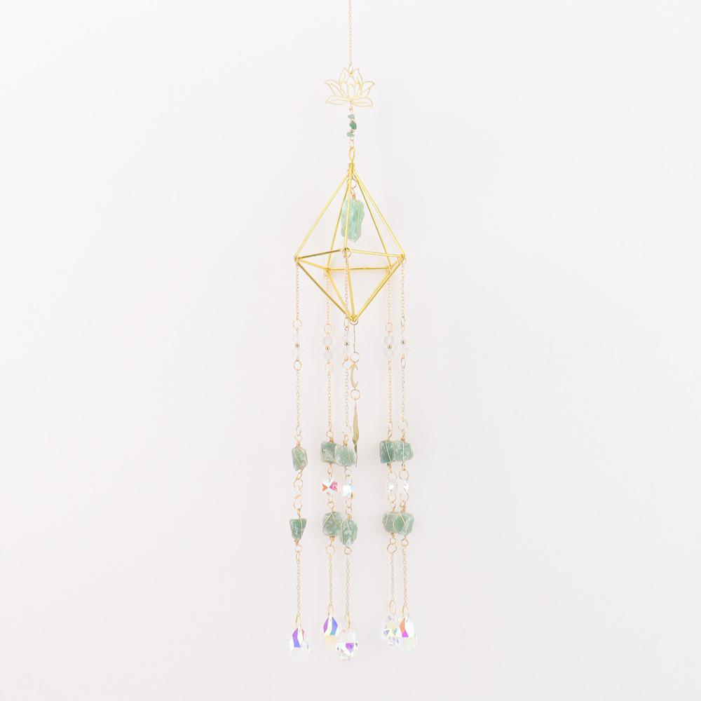 Dreamy Rainbow Crystal Wind Chime - Outdoor Sun Catcher Pendant T76