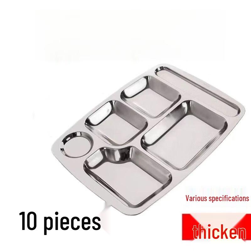 Anmu 304 Stainless Steel Divided Lunch Plates
