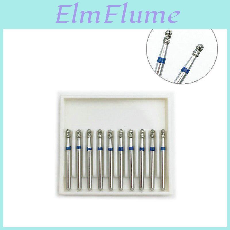 Burs Drill 10pcs Dental Diamond Ball Collar Type For High Speed Handpiece Dentistry Burs Bc11