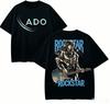 Ado Anime Lover T-shirt Men Women Harajuku Cotton New Model High Street Retro Fashion Oversized Unisex Couples Soft High Quality Couples Tops