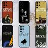 Music K-KEANE  Phone Case For Samsung S23,23,22,30,21,10,9,Note20 Ultra,Lite,Ultra,5G,Plus,FE,Black Soft Case