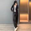 Luxe Europees Grijs Casual Sportpak voor Dames - Luchtig Twee Delig Pak voor Lente/Herfst (Stijl 2026)