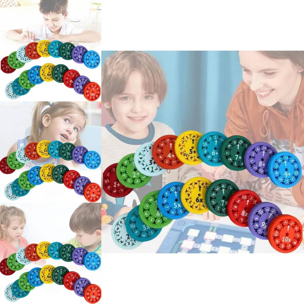 Innovative Math Fact Fidget Spinners Colorful Educational Arithmetic Learning Toys
