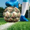 1pc Golden Retriever Tabby Cat Theme Soccer Ball Football, Size 5, Lightweight PVC, Durable Outdoor Training Soccer Ball, Gift m61471