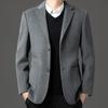 Counter Double-Sided Wool Tweed Men's Suit - 2025 Autumn/Winter High-End Jacket for Middle-Aged & Young Professionals
