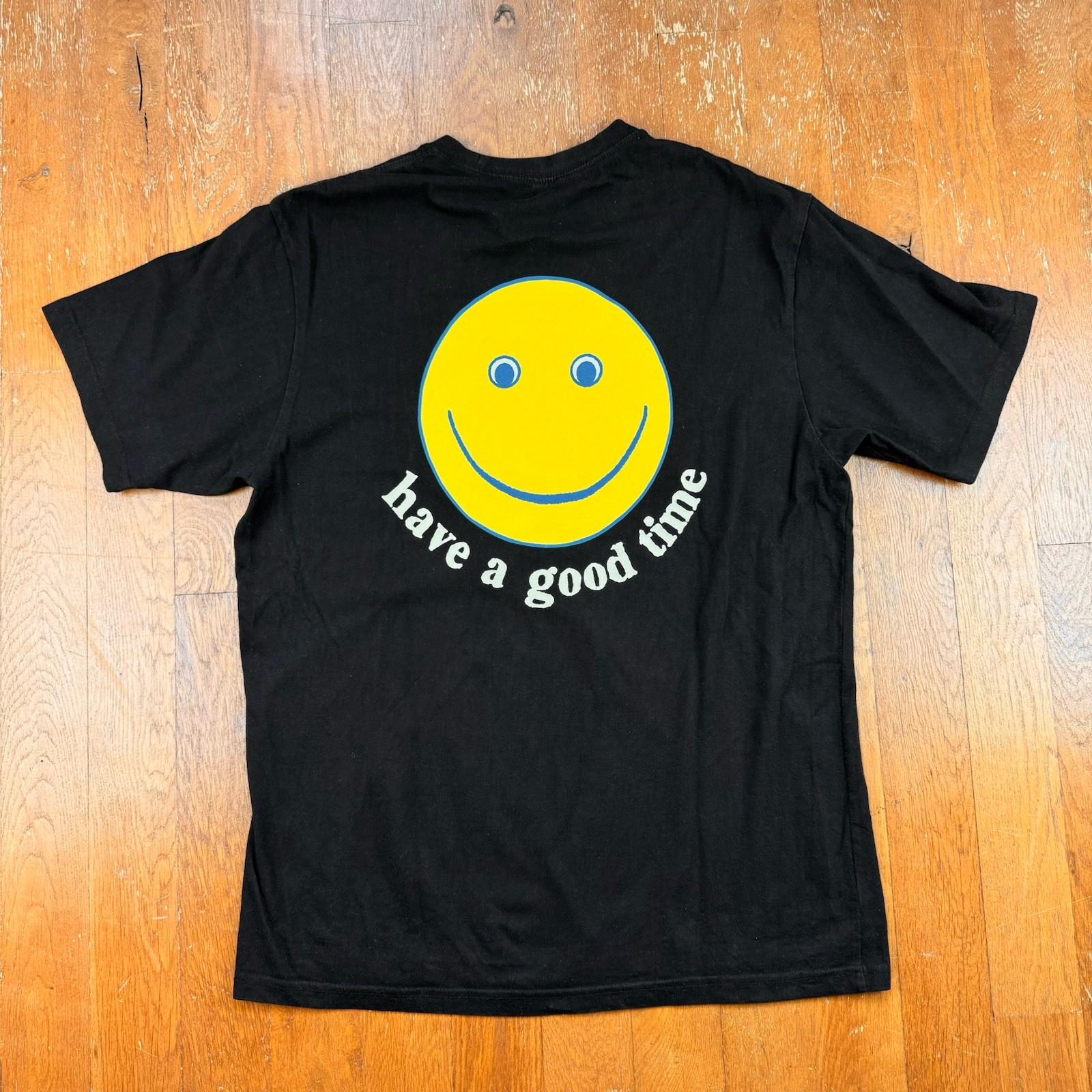 Have A Good Time Black Smiley Face T Shirt Size XL XXXXL