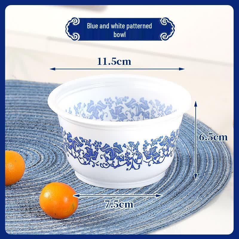 Disposable Blue and White Porcelain Tableware Set