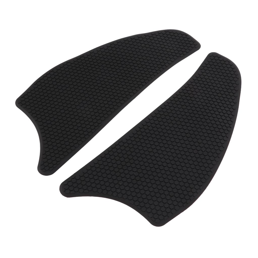 2 Pcs Rubber Tank Traction Pad Side Gas Knee Grip Protector Motorcycle Refitting Replacement for VERSYS1000Black