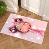 Floral Ballerina Dance Area Rug Perfect for Bedrooms Entryway Dormitory Hallway Anti-slip Rug Decorate Offices Perfect Gift for Women/Men