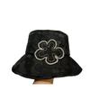 Ins Small Fragrant Wind Pearl Flower Casual Bucket Hat Fashion Spring and Summer Embroidery Jacquard Foldable Sun Hat