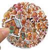 50pcs Cartoon Christmas Gingerbread Graffiti Stickers DIY Laptops Water Bottles Computers  Phones - Perfect for Christmas Gift