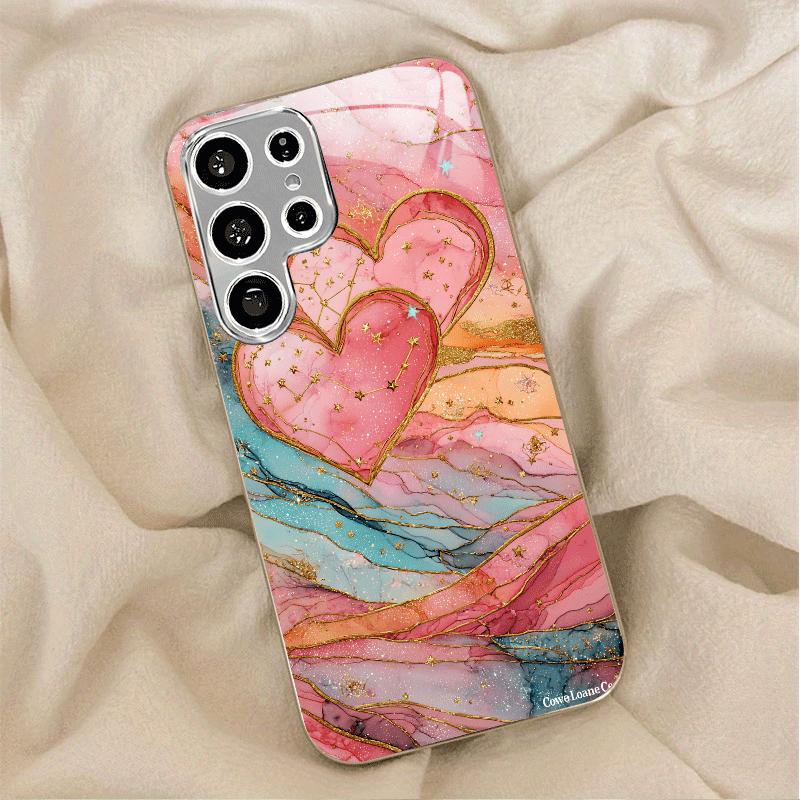 High-end PhoneCase Electroplated Glass TPU PhoneCase for Samsung Galaxy S26 S25 S24 S23 S22 S21 FE Ultra Plus Dropresistant