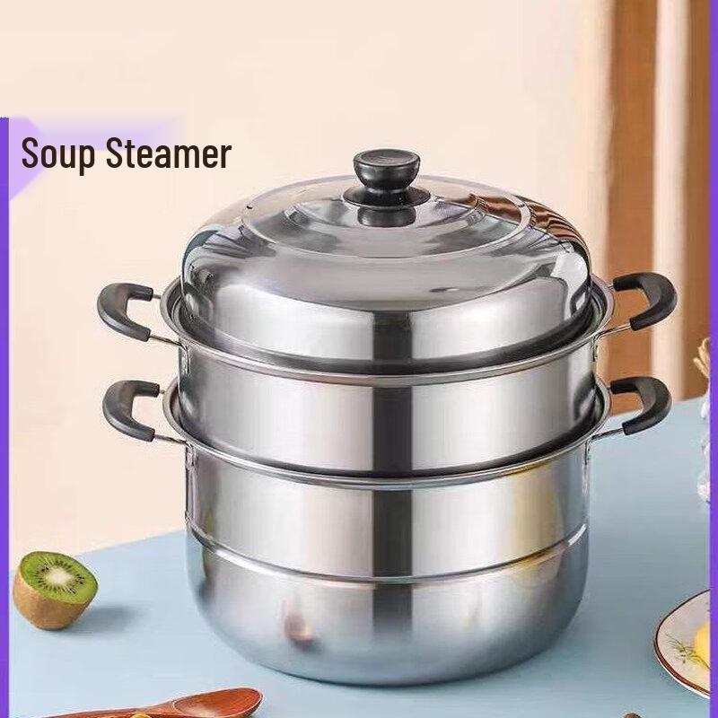 

WuTuo 3-Layer Stainless Steel Steamer Pot