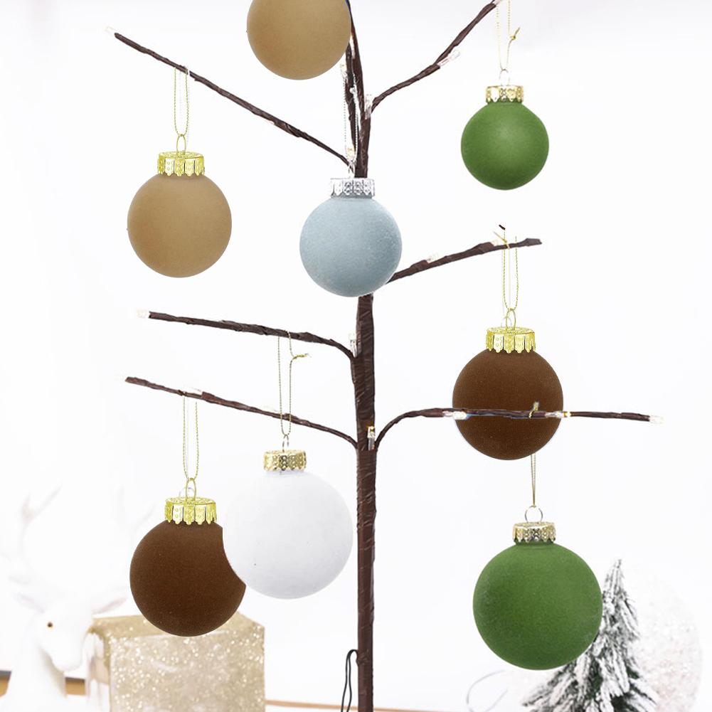 Convenience Christmas Balls Easy To Hang Metal Plastic