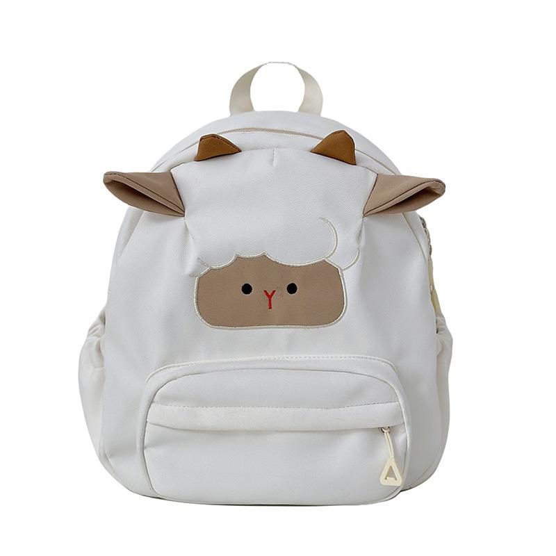 

Рюкзак с рисунком, женский, большой емкости, нейлоновый рюкзак, школьный рюкзак для школьников и студентов белый