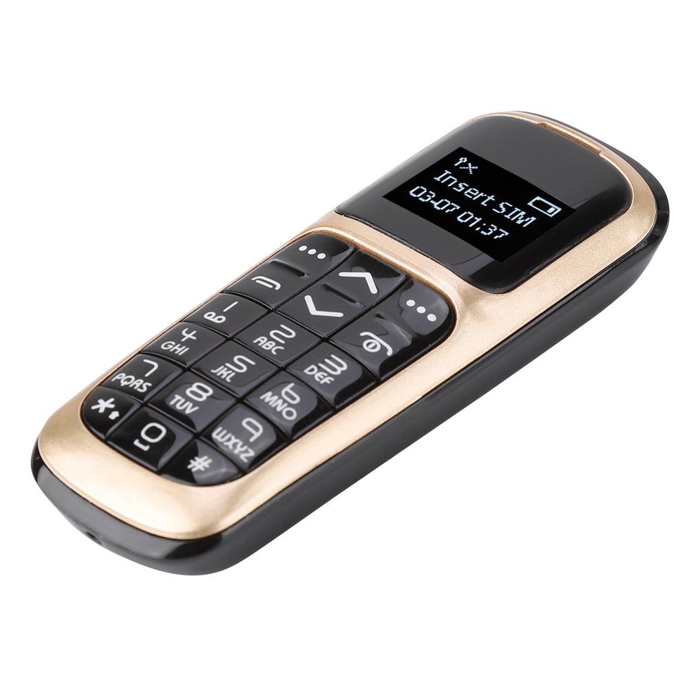 V2 Mini Bluetooth Wireless 0.66inch Mobile Phone Dialer Cellphone Headphone