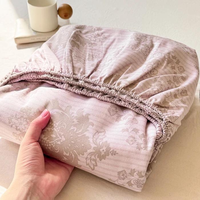 New Cotton Single Bed Cover A Fresh and Simple Country-style Floral Old Coarse Cloth Mattress Cover Bring Elastic Bedspreads