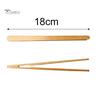 Puntos 4Pcs Bamboo Food Clip Toaster Salad Cake Tea Tweezer Clamp Tongs Cooking Tool