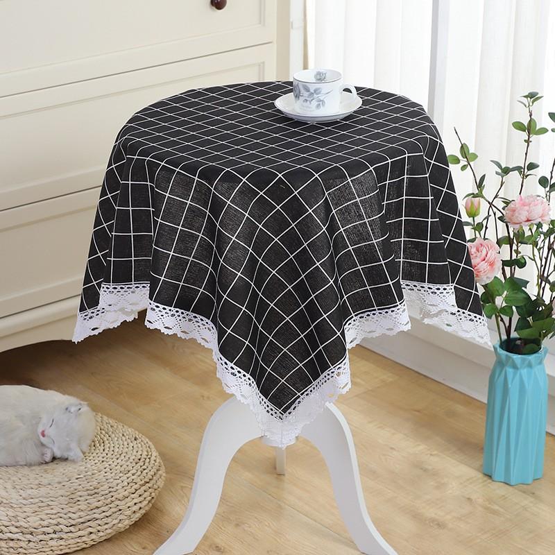 Round Tablecloth Simple Style Household Circular Table Cover Indoor Holiday Home Christmas Party Picnic Dining Room