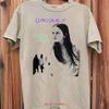 Dinosaur Jr Smoking Girl Short Sleeve Sand Color Shirt Kv34465 Vintage Comfortable Slightly Casual Streetwear Graphic