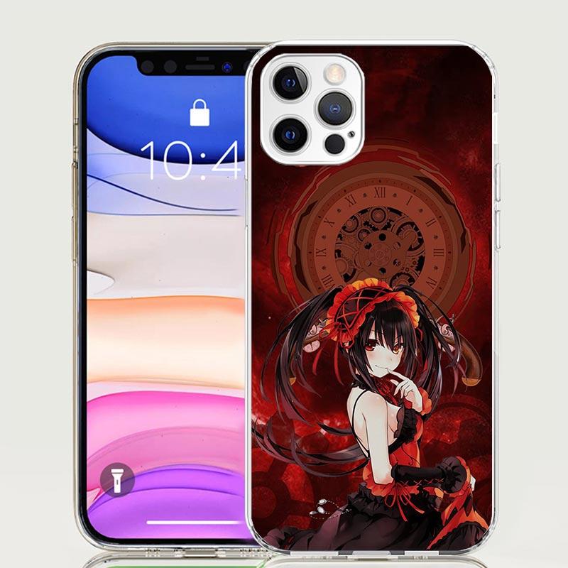 Date A Live Tokisaki Kurumi Phone Case For iPhone 17 Air 16 15 Plus 11 14 Pro Max 13 Mini 12 7 8 + SE Pattern Art Customized Cov