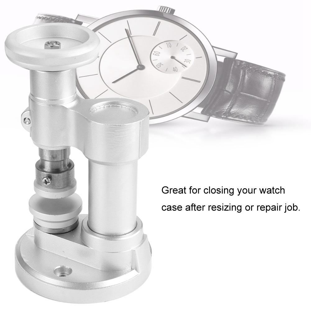 E25 Screw Type Precise Watch Crystal Back Case Cover Press Tool Pressing Repair Kit