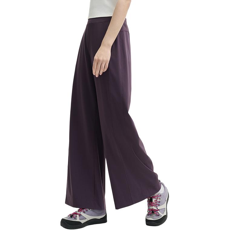 Fila Original Comfortable Straight Leg Wide Leg Casual Pants Women Bottoms Purple F51W529602F-DP