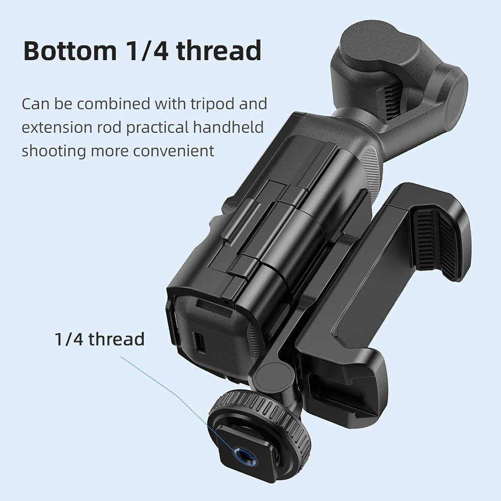Multi functional Camera Mount Bracket with Phone Holder 3 Cold Shoe Mount Tripod Phone Mount Replacement for DJI Osmo