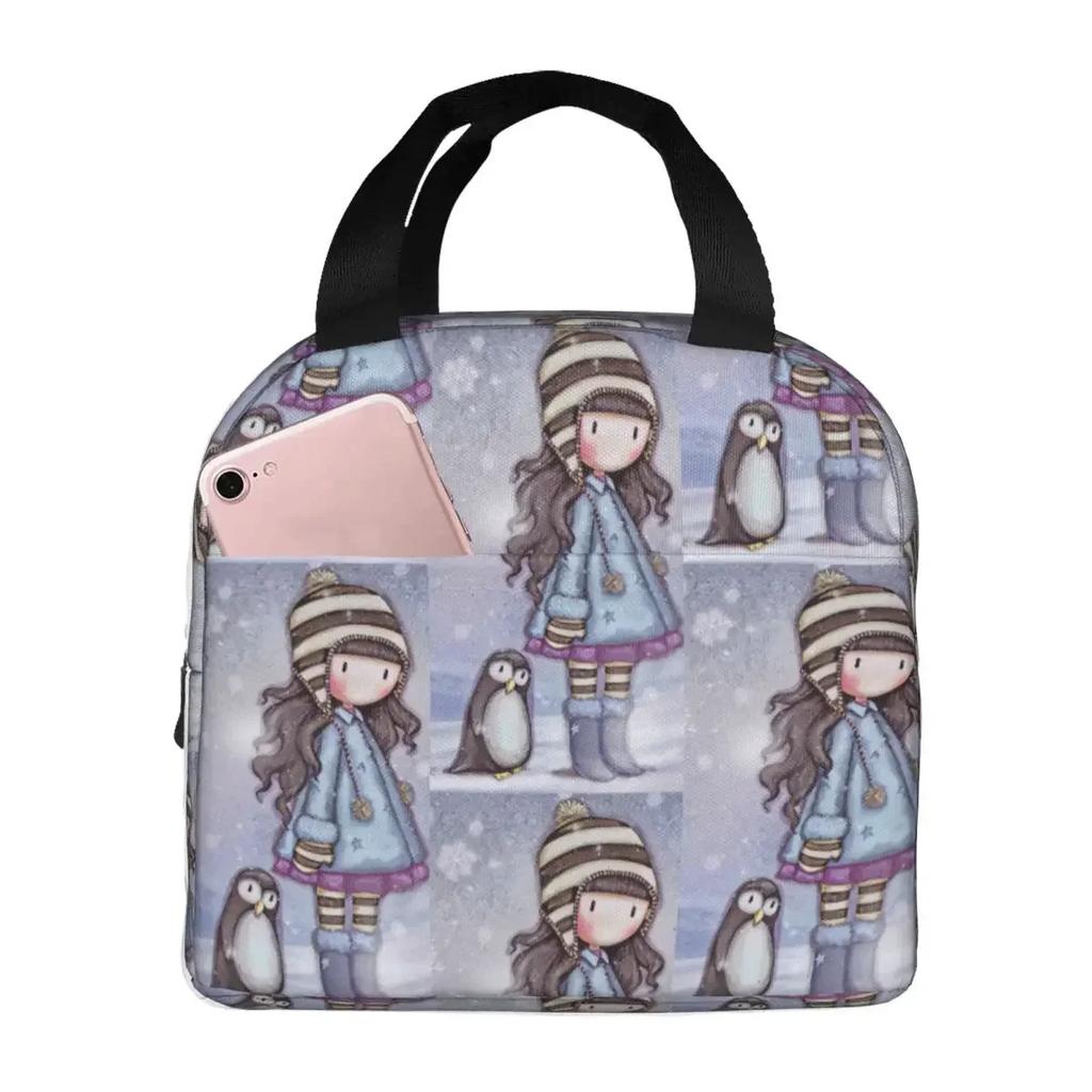 Girls Gorjuss Insulated Lunch Bag for Women Office Cooler Thermal Food Box Tote Portable Lunch Boxes Container