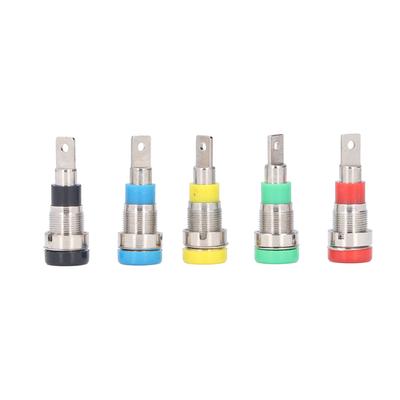 5 Juegos Enchufe Banana Transmisión Estable Resistente a la Corrosión 4mm 5 Colores Terminal de Panel Banana para Barco Computadora