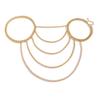 Ingemark Exaggeration Multi Layer Mental Thick Shoulder Chain Necklace for Women Elegant Shawl Gold Color Body Chain New Jewelry