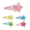 Mädchenhafte Schnappspange Haarnadel Y2K Mädchen Kopfschmuck Haaraccessoires Zarte Stern Farbblock Mini Jelly Stern Haarnadel