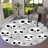 1pc Office Carpet Chair Mats Skulls, Bones, Stars Pattern Perfect for Decorating Office Chairs, Living Rooms, Or Bedrooms