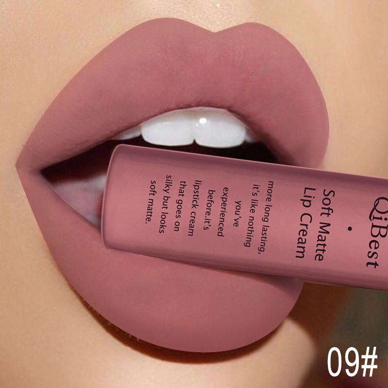 Long Lasting Liquid Lipstick in A Waterproof Matte End, Featuring A Dark Red Black, Perfect for Women'S Makeup, Including Lip Gloss and Lip Tint