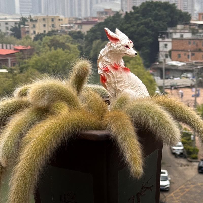 Nine-Tailed Fox Succulent Figurine Decorations