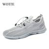 Fashion Men Casual Shoes Summer Mesh Shoe Breathable Footwear Man Wide Big Size 49 50 With Holes Insole Quick Dry Water Shoes zapatillas