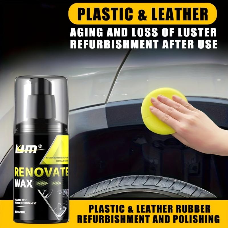 Car Bumper Repair Paste - restores artificial leather with plastic, enhances black effect, car polishing with refurb coating