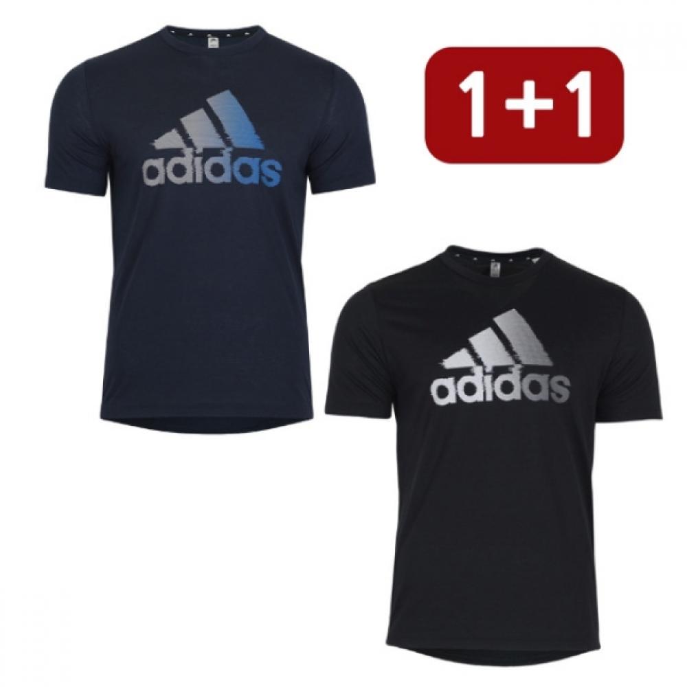 

1+1 Adidas Mens Design2 Move Logo Short Sleeve Tshirt HF7211 HF7212