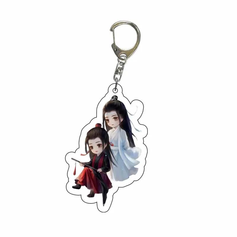 Creative Anime Tian Guan Ci Fu Acrylic Keychain Xie Lian Hua Cheng Figures Key Chains Mo Dao Zu Shi Pendant Decoration Fans