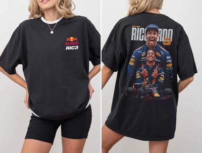 F1 Daniel Ricciardo 'DR3' Grunge Vintage Stil Unisex T-Shirt F1 Merch Formel