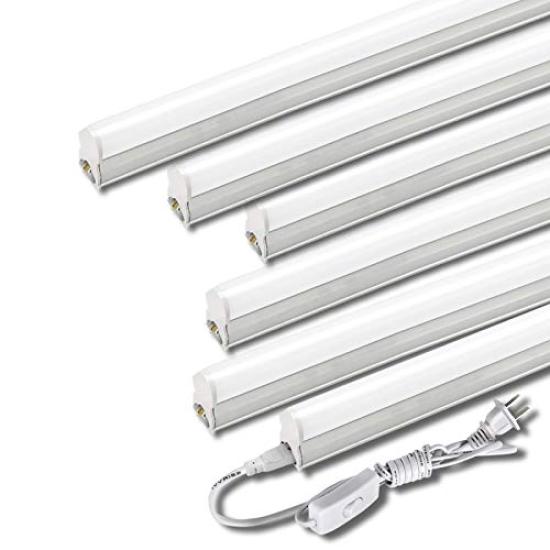 

40W LED Fluorescent Light Fixture, Integrated T5 LED Tube, 18W LED, 6000K-6500K Daylight, Ceiling Light, Bar Light, Base Light, 120cm, Fluorescent