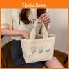 Stilvolle Canvas-Tragetasche Kleine Kapazität Lunchbox-Tasche für Frauen