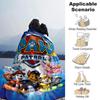 Paw Patrol Teamwork Adventure Flannel Blanket Super Soft Warm Cozy Blanket For Sofa Bed Office Travel Allseason Home Decor Gift