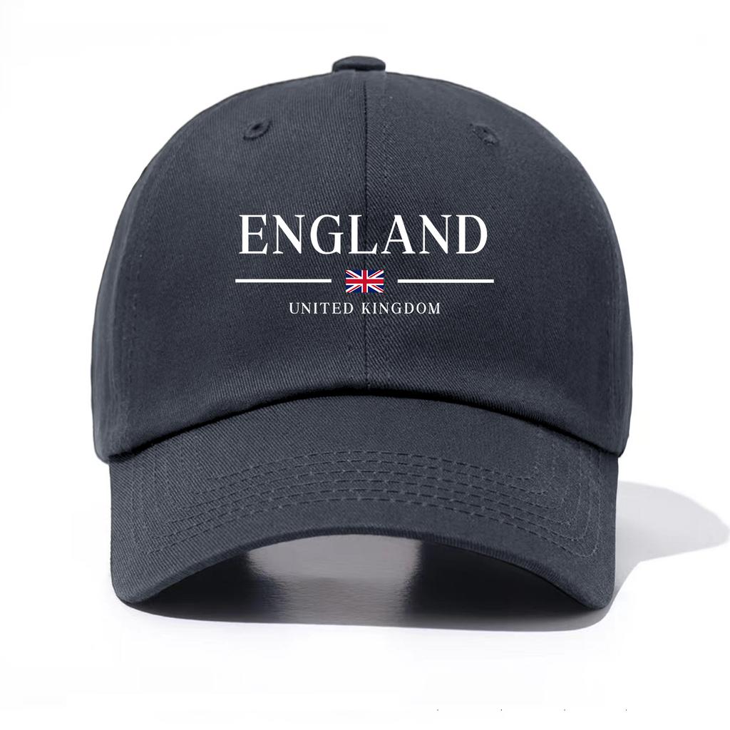 1 Stück Baseballkappe mit England-Print für Erwachsene, Minimalistischer Retro-Stil, Lässig, Weich, Verstellbar, Dad Hat, Perfekt als Geschenk