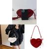 Heart Shape Pu Bag With Bow Accent For Daily Girls Casual Use
